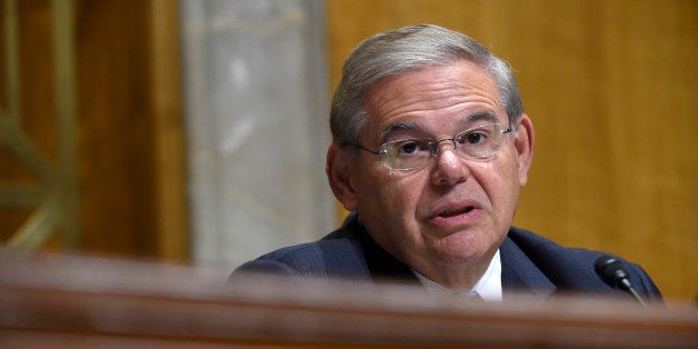 Senate Foreign Relations Committee Chairman Sen. Robert Menendez, D-N.J., questions State Department Undersecretary for Political Affairs Wendy Sherman on Capitol Hill in Washington, Tuesday, July 29, 2014, during a hearing on the P5 + 1 negotiations with Iran. (AP Photo/Susan Walsh)