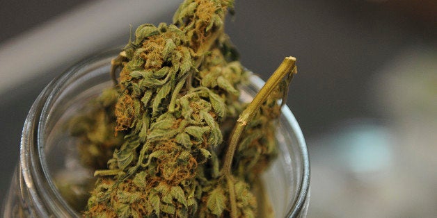 POT30-- Medical marijuana is in jars to keep it fresh at Cannabis Medical in Denver. RJ Sangosti/ The Denver Post (Photo By