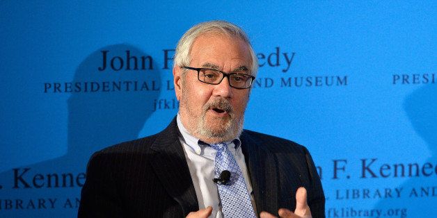 BOSTON, MA - NOVEMBER 09: Former Massachusetts Representative Barney Frank (D) speaks at 'Created Equal, Conversations on the American Social Contract: Striving Toward Justice for All' at The John F. Kennedy Presidential Library And Museum on November 9, 2014 in Boston, Massachusetts. (Photo by Paul Marotta/Getty Images)