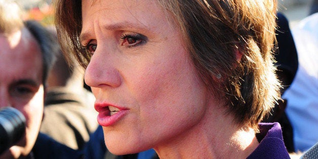 ATLANTA - OCTOBER 15: Sally Yates addresses the media at T.I.'s court hearing at the Richard B. Russell Federal Building and United States Courthouse on October 15, 2010 in Atlanta, Georgia. (Photo by Prince Williams/Getty Images)