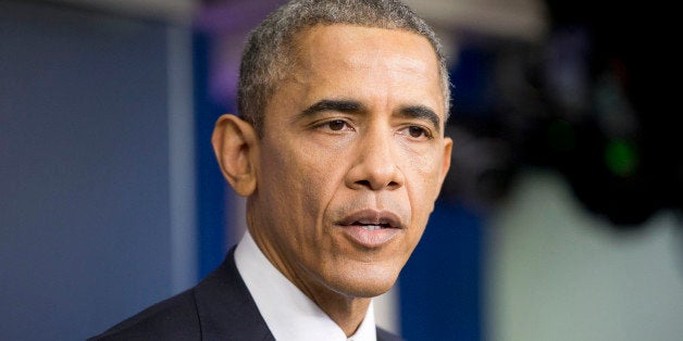 President Barack Obama speaks during a news conference in the Brady Press Briefing Room of the White House in Washington, Friday, Dec. 19, 2014. The president said the US is making significant strides where it counts, beginning with the economy. (AP Photo/Pablo Martinez Monsivais )