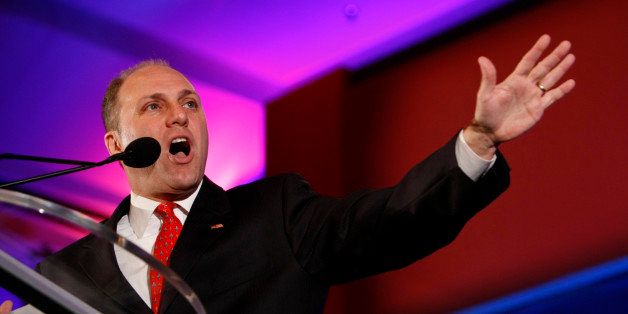 Rep. Steve Scalise, R-La., speaks at the Southern Republican Leadership Conference in New Orleans, Saturday, April 10, 2010. (AP Photo/Gerald Herbert)