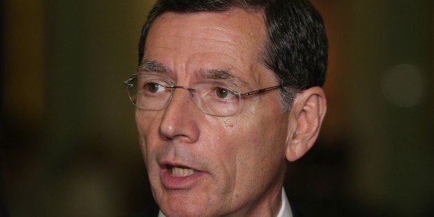 WASHINGTON, DC - JUNE 24: Sen. John Barrasso (R-WY) speaks during a news conference on Capitol Hill, June 24, 2014 in Washington, DC. Senate GOP leaders spoke to the media shortly after their weekly GOP policy luncheon. (Photo by Mark Wilson/Getty Images)