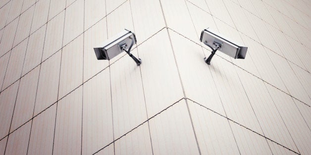 white security camera devices...