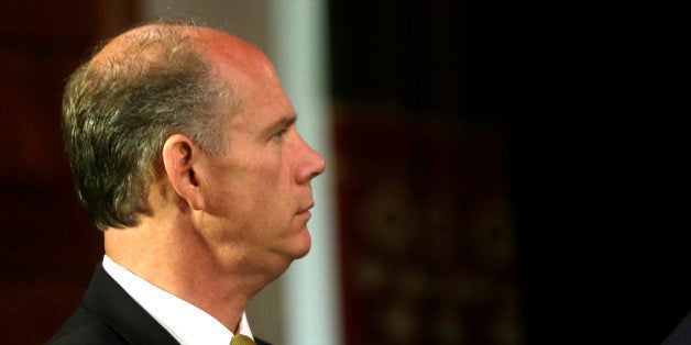 Richmond County District Attorney Daniel Donovan, Jr., on Tuesday, June 11, 2013, in Albany, N.Y. (AP Photo/Mike Groll)