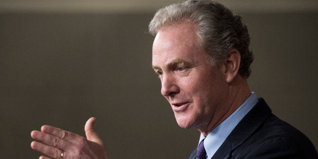 UNITED STATES - APRIL 3: House Budget ranking member Rep. Chris Van Hollen, D-Md., speaks during the press conference with House Minority Leader Nancy Pelosi, D-Calif., on the House Republican budget on Thursday, April 3, 2014. (Photo By Bill Clark/CQ Roll Call)