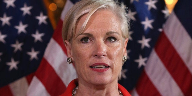 WASHINGTON, DC - JULY 09: Cecile Richards President Planned Parenthood speaks about the Supreme Courts recent Hobby Lobby decision, during a news conference on Capitol Hill, July 9, 2014 in Washington, DC. Senators introduced the Protect Womens Health From Corporate Interference Act, to restore the contraceptive coverage requirement guaranteed by the Affordable Care Act. (Photo by Mark Wilson/Getty Images)