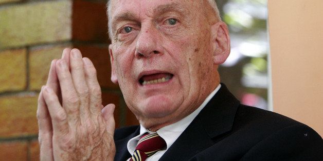Robert White, former U.S. ambassador to El Salvador, speaks during a news conference in San Salvador, Friday, March 23, 2007. White accused late Salvadoran Army Major Robert DAbuisson of being the mastermind of the murder of Bishop Oscar Arnulfo Romero on March 24, 1980. (AP Photo/Luis Romero)