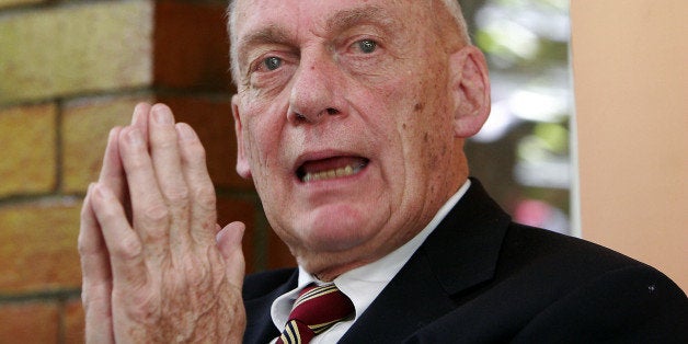 Robert White, former U.S. ambassador to El Salvador, speaks during a news conference in San Salvador, Friday, March 23, 2007.