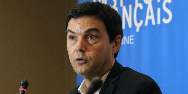 French economist Thomas Piketty speaks during a press conference in Buenos Aires on January 16, 2015. Piketty, author of the