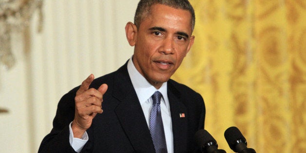 WASHINGTON, DC - JANUARY 16: U.S. President Barack Obama holds a press conference at the East Room of the White House January 16, 2015 in Washington, DC. (Photo by Erkan Avci/Anadolu Agency/Getty Images)