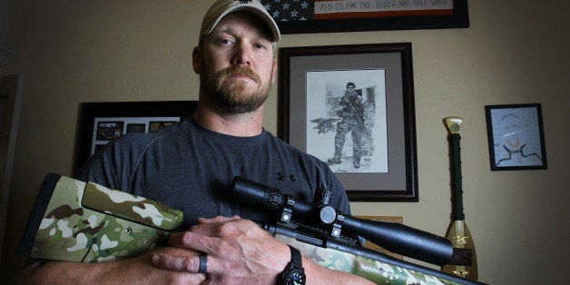 Chris Kyle, a retired Navy SEAL and bestselling author of the book 'American Sniper: The Autobiography of the Most Lethal Sniper in U.S. Military History', holds a .308 sniper rifle in this April 6, 2012, file photo. Kyle was one of two people reported killed on the gun range at Rough Creek Lodge near Glen Rose, Texas, Saturday, February 2 2013. (Paul Moseley/Fort Worth Star-Telegram/MCT via Getty Images)