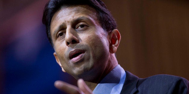 Bobby Jindal, governor of Louisiana, speaks during the Conservative Political Action Conference (CPAC) in National Harbor, Maryland, U.S., on Thursday, March 6, 2014. CPAC, a project of the American Conservative Union (ACU), runs until Saturday, March 8. Photographer: Andrew Harrer/Bloomberg via Getty Images 