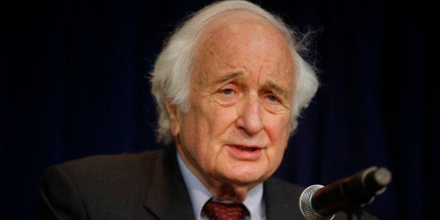 Rep. Sander Levin, D-Mich., speaks to reporters regarding a World Trade Organization case involving China and the U.S. auto industry, Friday, May 23, 2014. (AP Photo/Charles Dharapak)