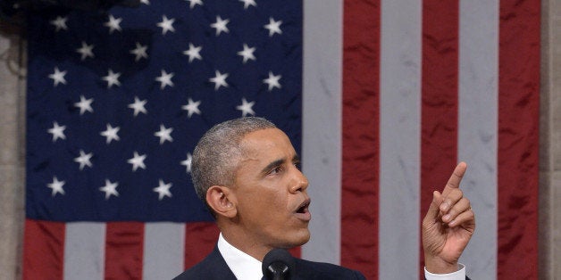 President Barack Obama delivers his State of the Union address to a joint session of Congress on Capitol Hill on Tuesday, Jan