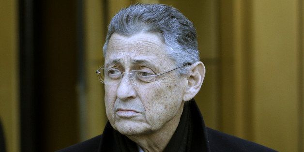 New York State Assembly Speaker Sheldon Silver leaves a federal courthouse in New York, Thursday, Jan. 22, 2015. Silver was arrested Thursday on charges he used his position as one of the state's most powerful politicians to collect millions of dollars in bribes and kickbacks disguised as legitimate income. (AP Photo/Seth Wenig)