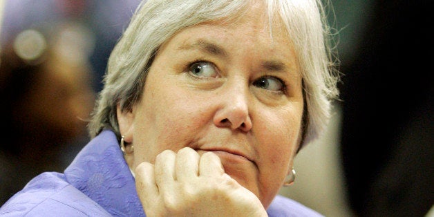 Patricia Todd listens to discussion during a Democratic Party committee hearing, Thursday, Aug. 24, 2006, in Montgomery, Ala. Todd, an openly gay candidate, defeated Gaynell Hendricks by 59 votes in the July 18 runoff election in House District 54 in Birmingham. Hendricks' mother-in-law has appealed the results, saying that Todd was late filing a campaign finance report that showed she had received a $25,000 campaign donation from a national gay rights group. (AP Photo/Rob Carr)