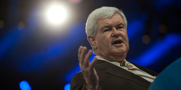 UNITED STATES - MARCH 16: Former Speaker of the House Newt Ginrich, during the 2013 Conservative Political Action Conference at the Gaylord National Resort & Conference Center at National Harbor, Md., on Saturday, March 16, 2013. (Photo By Douglas Graham/CQ Roll Call)