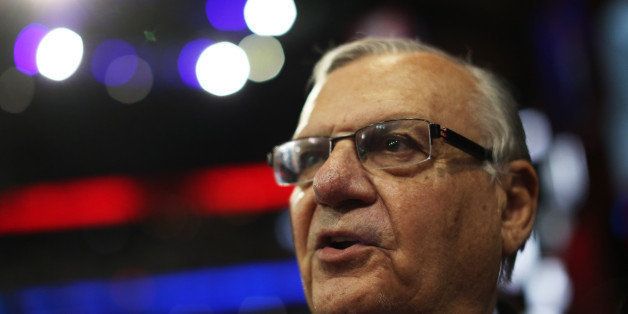 TAMPA, FL - AUGUST 29: Maricopa County, Arizona Sheriff Joe Arpaio attends the third day of the Republican National Convention at the Tampa Bay Times Forum on August 29, 2012 in Tampa, Florida. Former Massachusetts Gov. Mitt Romney was nominated as the Republican presidential candidate during the RNC, which is scheduled to conclude August 30. (Photo by Spencer Platt/Getty Images)