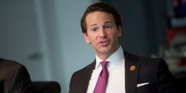 Representative Aaron Schock, a Republican from Illinois, speaks during an interview in Washington, D.C., U.S., on Thursday, Jan. 9, 2014. Republicans on the House Ways and Means Committee resisted parts of the early versions of Chairman Dave Campo's plan for the biggest tax-code changes since 1986, said Schock. Photographer: Andrew Harrer/Bloomberg via Getty Images
