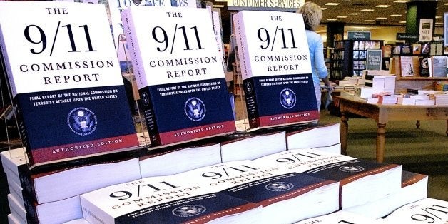 FILE - This July 22, 2004 file photo shows a Barnes and Noble book store in Springfield, Ill., displaying "The 9/11 Commissio