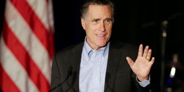 Mitt Romney, the former Republican presidential nominee, speaks during the Republican National Committee's winter meeting abo