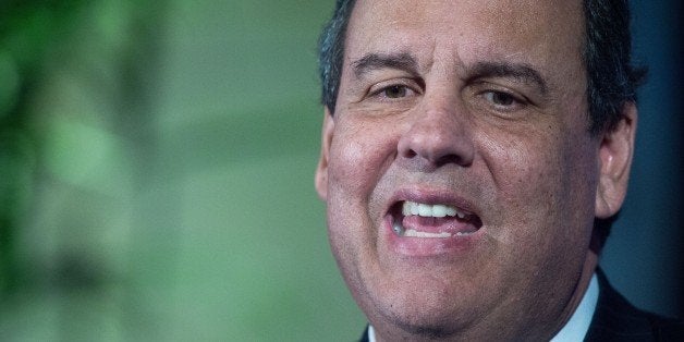 Gov. Chris Christie, (R-NJ), delivers remarks at the Annual Legal Reform Awards luncheon on October 21, 2014, at the US Chamber of Commerce in Washington,DC. AFP PHOTO/Paul J. Richards (Photo credit should read PAUL J. RICHARDS/AFP/Getty Images)