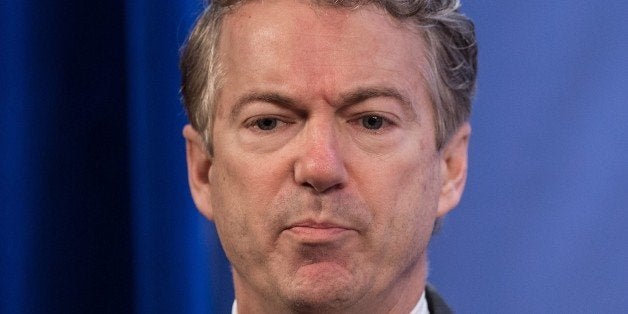 US Republican Senator from Kentucky Rand Paul addresses the 2015 Conservative Policy Summit at the Heritage Foundation in Was