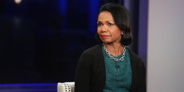 NEW YORK, NY - NOVEMBER 05: Condoleezza Rice visits 'FOX And Friends' at FOX Studios on November 5, 2014 in New York City. (Photo by Rob Kim/Getty Images)