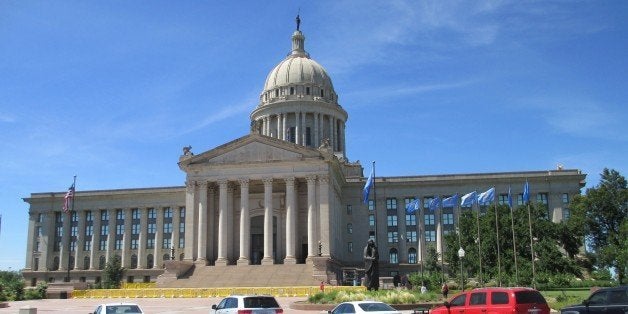 [UNVERIFIED CONTENT] The Oklahoma State Capitol building was built in 1917. The beautiful dome was added in recent years. When the state erected the building it lacked the funding to build the planned dome, and therefore it went without for decades. Oklahoma City has been the state capital since 1910; Guthrie was the capital of Oklahoma from 1890 to 1910.