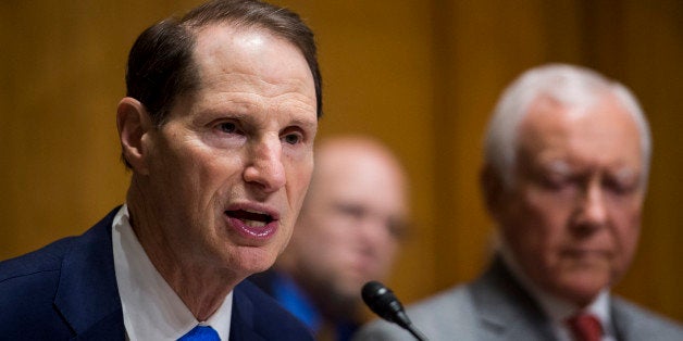 UNITED STATES - APRIL 8: Chairman Ron Wyden, D-Ore., speaks during the Senate Finance Committee hearing on 'Protecting Taxpayers from Incompetent and Unethical Return Preparers' on Tuesday, April 8, 2014. (Photo By Bill Clark/CQ Roll Call)