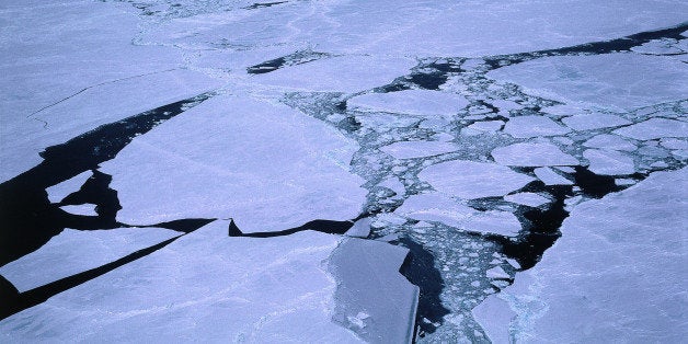 Ice breaking-up. Beaufort Sea, Alaska.