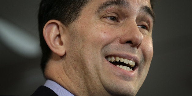 WASHINGTON, DC - JANUARY 30: Wisconsin Governor Scott Walker speaks at the American Action Forum January 30, 2015 in Washington, DC. Earlier in the week Walker announced the formation of 'Our American Revival', a new committee designed to explore the option of a presidential bid in 2016. (Photo by Win McNamee/Getty Images)