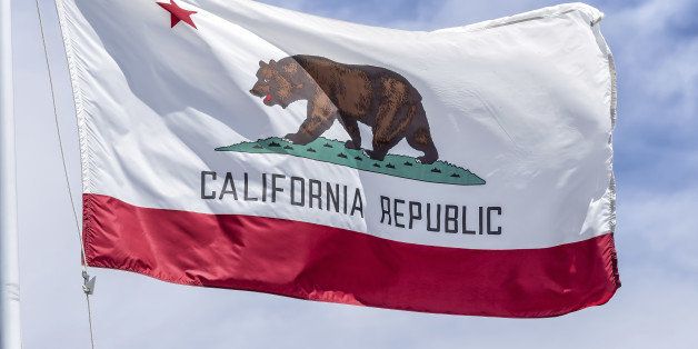 Vintage State Flag of California, USA
