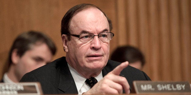 Sen. Richard Shelby, R-Ala., the ranking member of the Senate Banking Committee, questions Consumer Financial Protection Bureau Director Richard Cordray on Capitol Hill in Washington, Tuesday, Jan. 31, 2012, during the committee's hearing on "Holding the CFPB Accountable: Review of First Semi-annual Report. (AP Photo/J. Scott Applewhite)