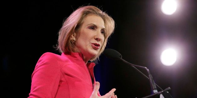 Carly Fiorina speaks during the Freedom Summit, Saturday, Jan. 24, 2015, in Des Moines, Iowa. (AP Photo/Charlie Neibergall)