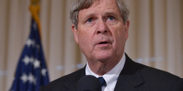 US Agriculture Secretary Tom Vilsack speaks during the launch of the US Agriculture Coalition for Cuba at the National Press