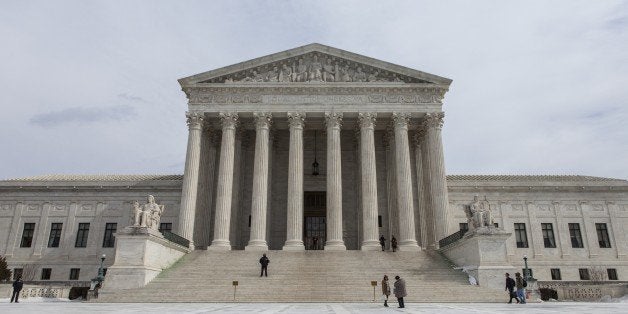 WASHINGTON, USA - FEBRUARY 25: The exterior of the United States Supreme Court in Washington, D.C. on February 25, 2015. (Photo by Samuel Corum/Anadolu Agency/Getty Images)