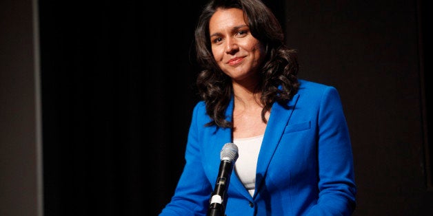 NEW YORK, NY - APRIL 22: Tulsi Gabbard attends the 33rd Annual Women's Campaign Fund Parties of Your Choice Gala at Christie's Auction House on April 22, 2013 in New York City. (Photo by Thos Robinson/Getty Images for Women's Campaign Fund)