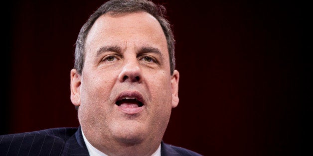 UNITED STATES - FEBRUARY 26: Gov. Chris Christie, R-N.J., speaks at CPAC in National Harbor, Md., on Feb. 26, 2015. (Photo By