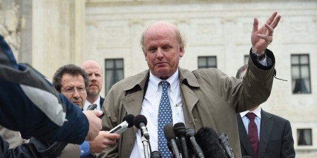 WASHINGTON, DC - MARCH 04: Attorney, Michael Carvin speaks to the media about the case he argued on behalf of the plaintiffs in King v. Burwell outside the Supreme Court of the United States as the court heard arguments that pertain to a portion of the Affordable Care Act on Wednesday March 04, 2015 in Washington, DC. (Photo by Matt McClain/ The Washington Post via Getty Images)