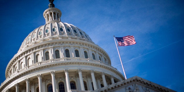 WASHINGTON - NOVEMBER 19: The U.S. Capitol is seen on November 19, 2011 in Washington, DC. The Joint Select Committee on Deficit Reduction, or super committee, which faces a Wednesday deadline to reach a deficit reduction agreement, planned to meet over the weekend. (Photo by Brendan Hoffman/Getty Images)