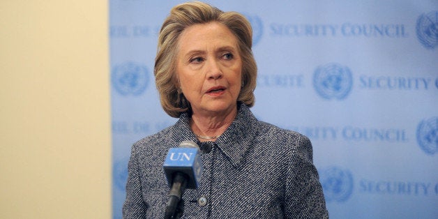 Photo by: Dennis Van Tine/STAR MAX/IPx 3/10/15 Hillary Clinton at the Step It Up For Gender Equality event celebrating the 20th anniversary of the fourth World Conference On Women in Beijing at Hammerstein Ballroom. (NYC)