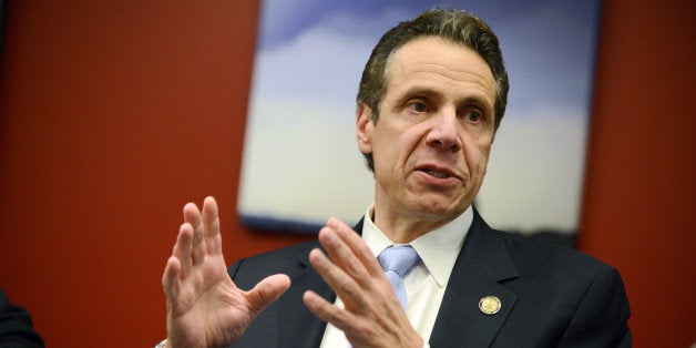 Governor Andrew Cuomo meets with Daily News Editorial Board at the Daily News offices at 4 New York Plaza on Monday October 27, 2014 (Photo By: Susan Watts/NY Daily News via Getty Images)