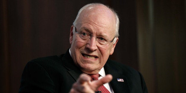 WASHINGTON, DC - MAY 12: Former U.S. Vice President Dick Cheney talks about his wife Lynne Cheney's book 'James Madison: A Life Reconsidered' May 12, 2014 in Washington, DC. The Cheneys spoke at the American Enterprise Institute for Public Policy Research. (Photo by Win McNamee/Getty Images)