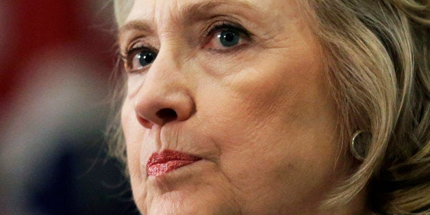 Hillary Rodham Clinton answers questions at a news conference at the United Nations, Tuesday, March 10, 2015. Clinton conceded that she should have used a government email to conduct business as secretary of state, saying her decision was simply a matter of "convenience." (AP Photo/Richard Drew)