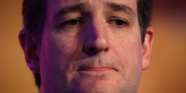 WASHINGTON, DC - MARCH 10: U.S. Sen. Ted Cruz (R-TX) pauses as he speaks during the 2015 Alfred K. Whitehead Legislative Con