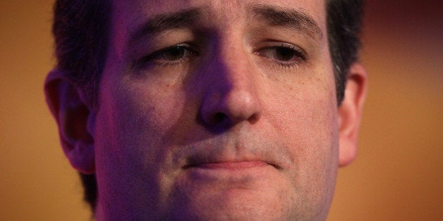 WASHINGTON, DC - MARCH 10: U.S. Sen. Ted Cruz (R-TX) pauses as he speaks during the 2015 Alfred K. Whitehead Legislative Conference and Presidential Forum March 10, 2015 in Washington, DC. Prospective 2016 presidential candidates from both political parties participated in the presidential forum during the conference which hosted by the International Association of Fire Fighters. (Photo by Alex Wong/Getty Images)