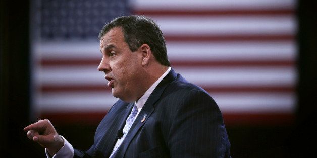 NATIONAL HARBOR, MD - FEBRUARY 26: New Jersey Governor Chris Christie participates in a discussion during the 42nd annual Conservative Political Action Conference (CPAC) February 26, 2015 in National Harbor, Maryland. Conservative activists attended the annual political conference to discuss their agenda. (Photo by Alex Wong/Getty Images)