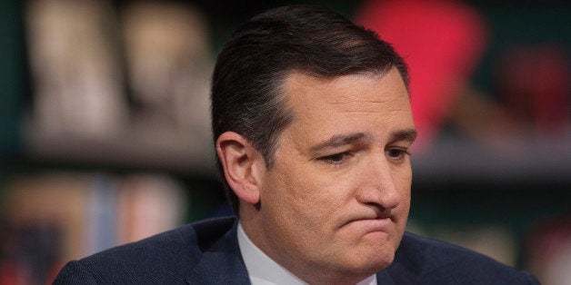 U.S. Senator Ted Cruz, a Republican from Texas, listens during a Bloomberg Television interview in New York, U.S., on Wednesday, March 24, 2015. Cruz said his presidential run will be about bringing people togethereven including social liberals, if they're interested. Photographer: Victor J. Blue/Bloomberg via Getty Images